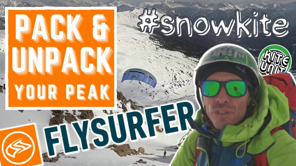 pack & unpack your Flysurfer Peak Snowkite session